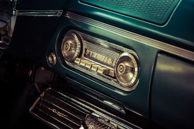 Close-up of vintage car