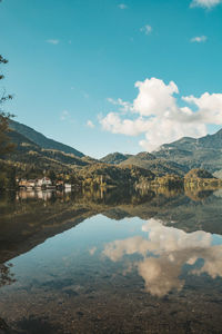 Kochelsee lake reflection