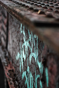 Close-up of rusty metal