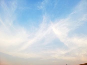 Low angle view of clouds in sky