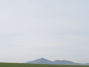 Scenic view of landscape against clear sky