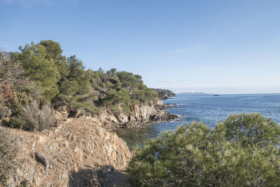 Scenic view of sea against sky