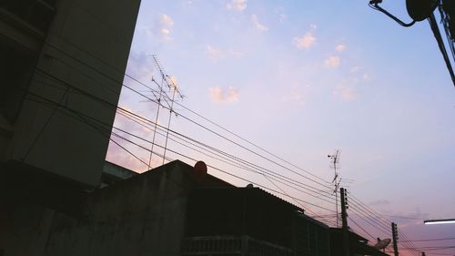 Low angle view of buildings against sky