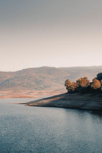 Scenic view of lake and mountain