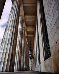 Low angle view of building against sky