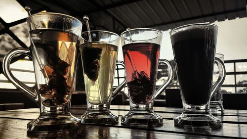 Close-up of drink on table