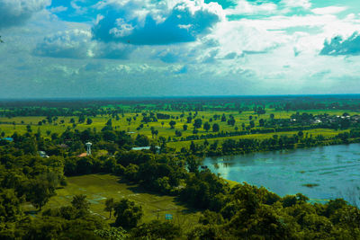 Scenic view of landscape against sky