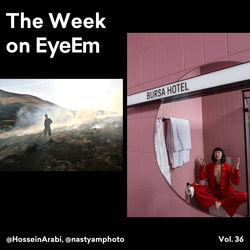 People standing by window