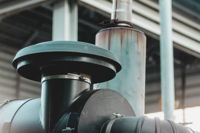 Low angle view of pipes