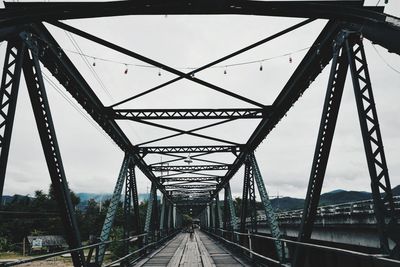 Railway bridge against sky