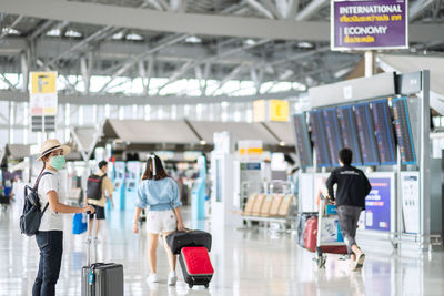 People walking in airport