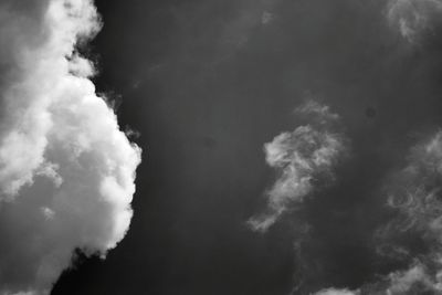 Low angle view of clouds in sky