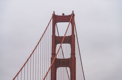 Low angle view of golden gate bridge