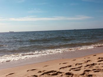 Scenic view of sea against sky