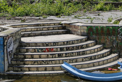 Staircase in water