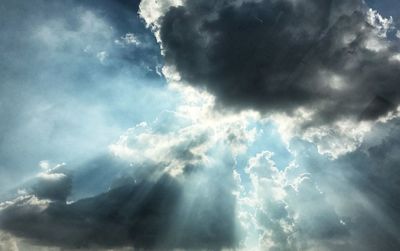 Low angle view of clouds in sky