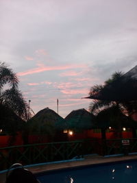 Clouds over mountain range