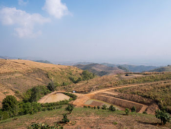 Scenic view of landscape against sky