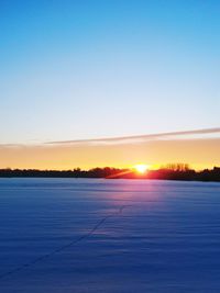 Scenic view of sunset