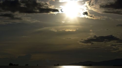 Low angle view of storm clouds in sky