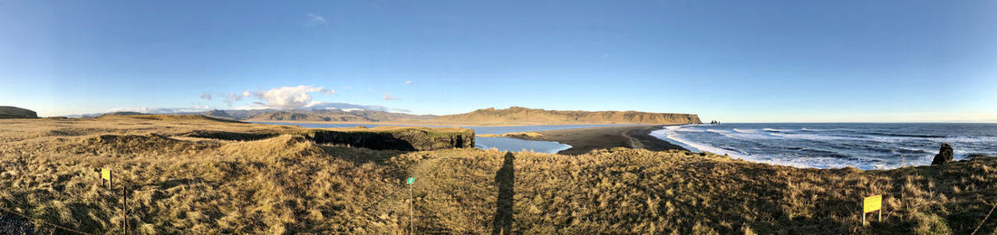 Panoramic view of sea against sky