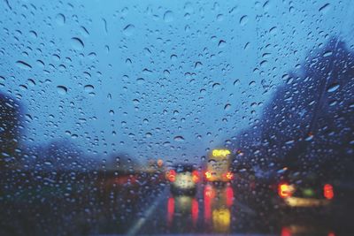 Raindrops on glass window