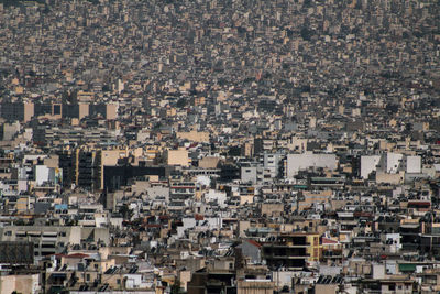 High angle shot of townscape