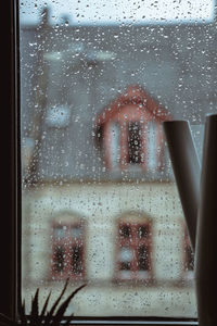 Raindrops on glass window