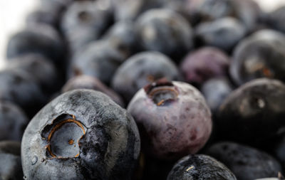 Full frame shot of blueberries