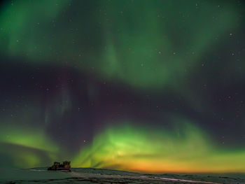 Scenic view of sky at night