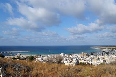 Panoramic view of sea against sky