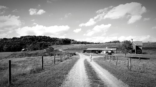 Road against sky