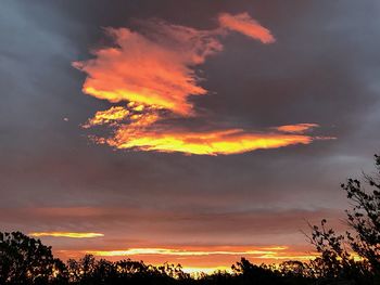 Scenic view of sky at night