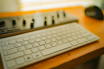 Close-up of computer keyboard