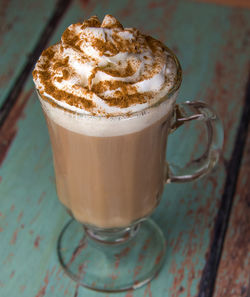 Close-up of coffee on table