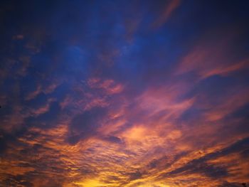 Low angle view of dramatic sky