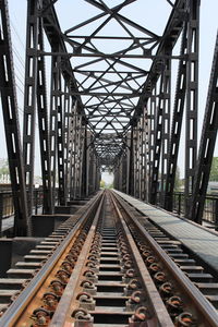 View of railroad tracks against sky