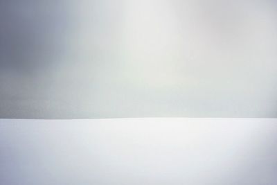 Scenic view of snow covered landscape