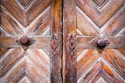 Full frame shot of closed door