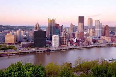 Panoramic view of downtown pittsburgh, pennsylvania, united states