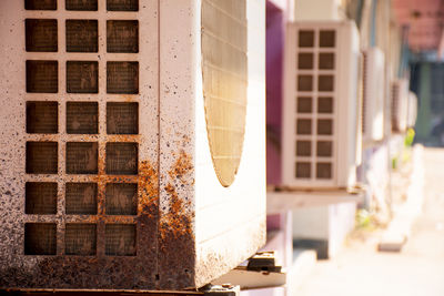 Close-up of old building