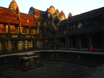 View of temple outside building