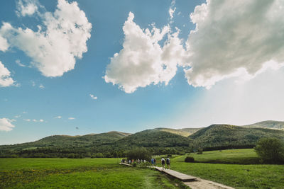 Scenic view of landscape against sky