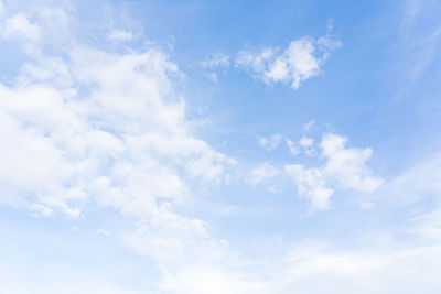 Low angle view of clouds in sky