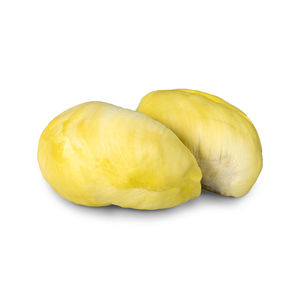 Close-up of lemon against white background