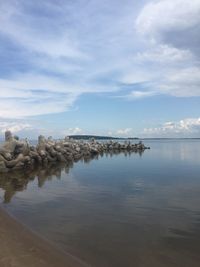 Scenic view of sea against sky