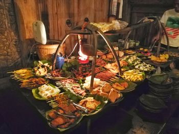 Food on table