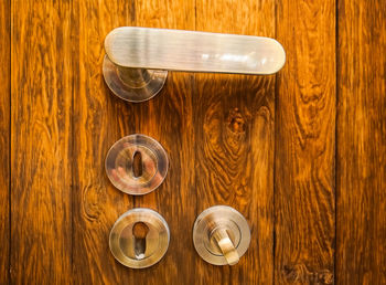 Close-up of wooden door