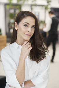 Portrait of a beautiful young woman