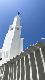 Low angle view of building against clear sky